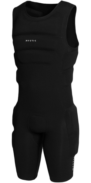 2026 Mystic Mens Surf Impact Short John Suit 35005.240212 - Black